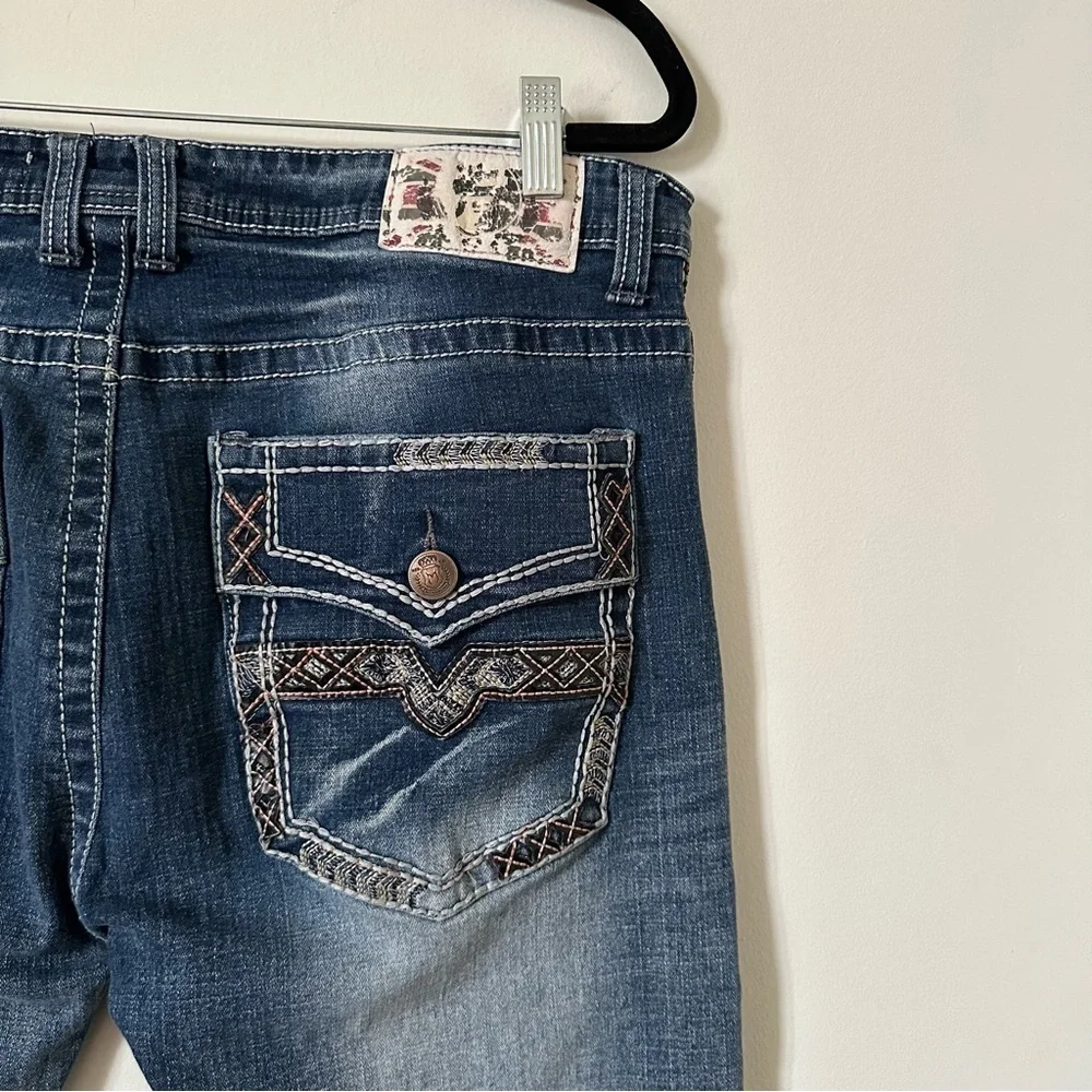 Monarchy Collection Vintage Embroidered Jeans Size 36